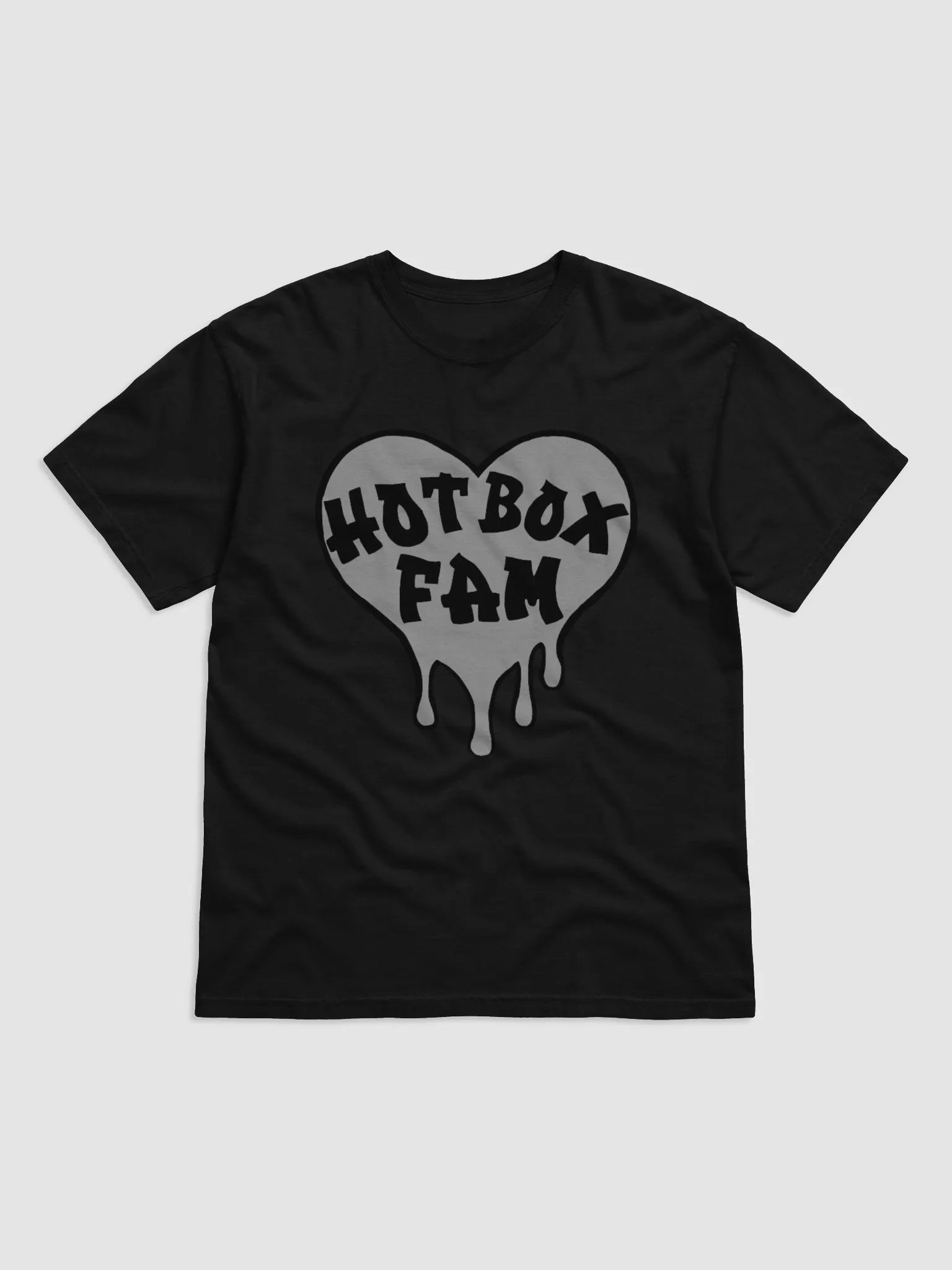 HOT BOX FAM GREY LOGO TEE product image (5)