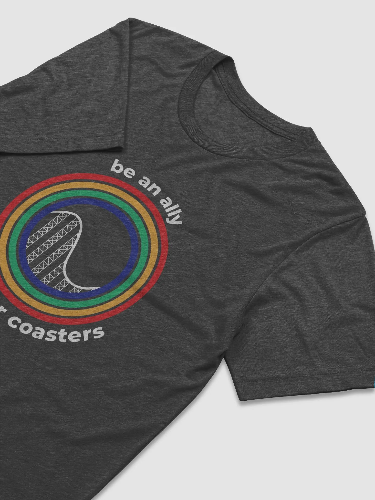 Be an Ally, Ride Rollercoasters (Dark - Tri-Blend) product image (3)