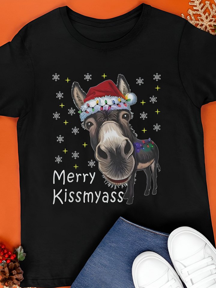 Merry KissMyAss Donkey Shirt product image (1)