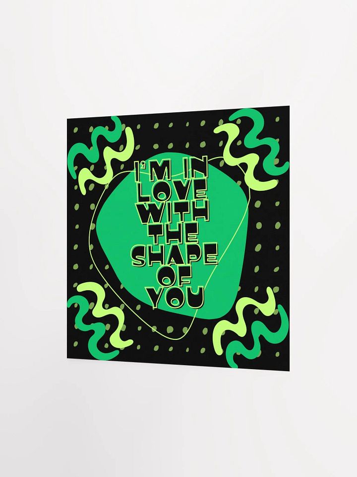 Shape of You Green Abstract Poster product image (8)