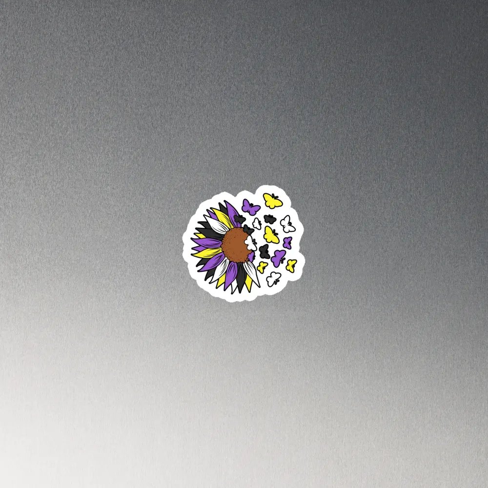 Non binary Sunflower Magnet product image (2)