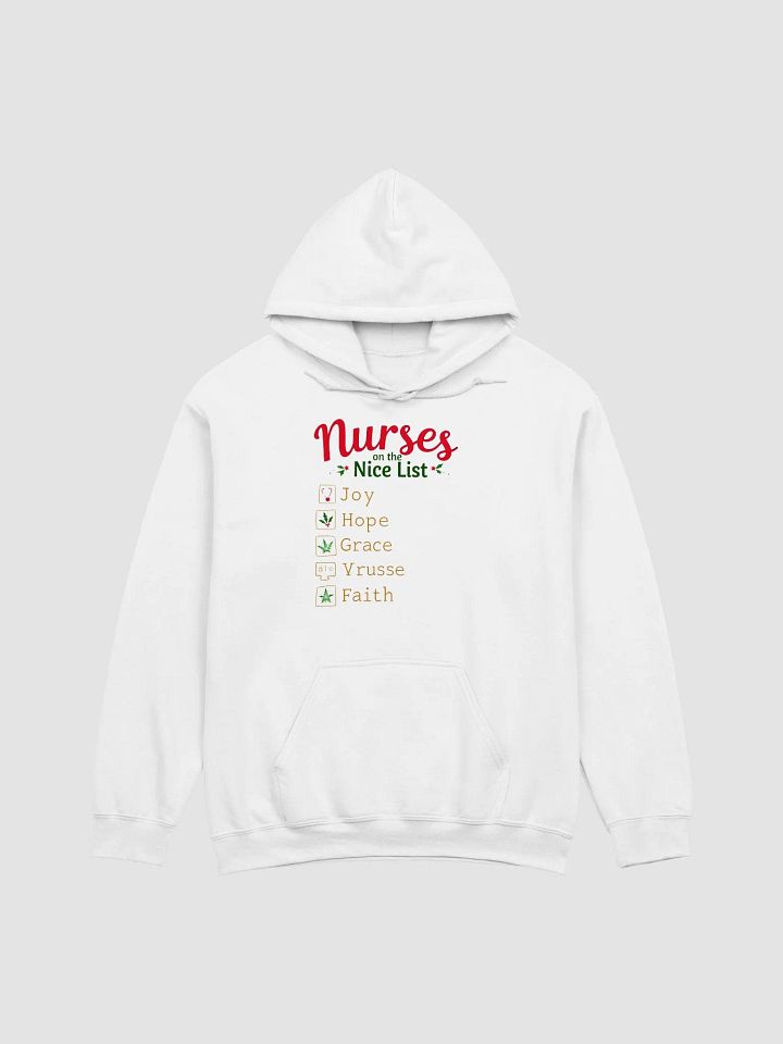 Nurses on the Nice List Festive Hoodie product image (2)