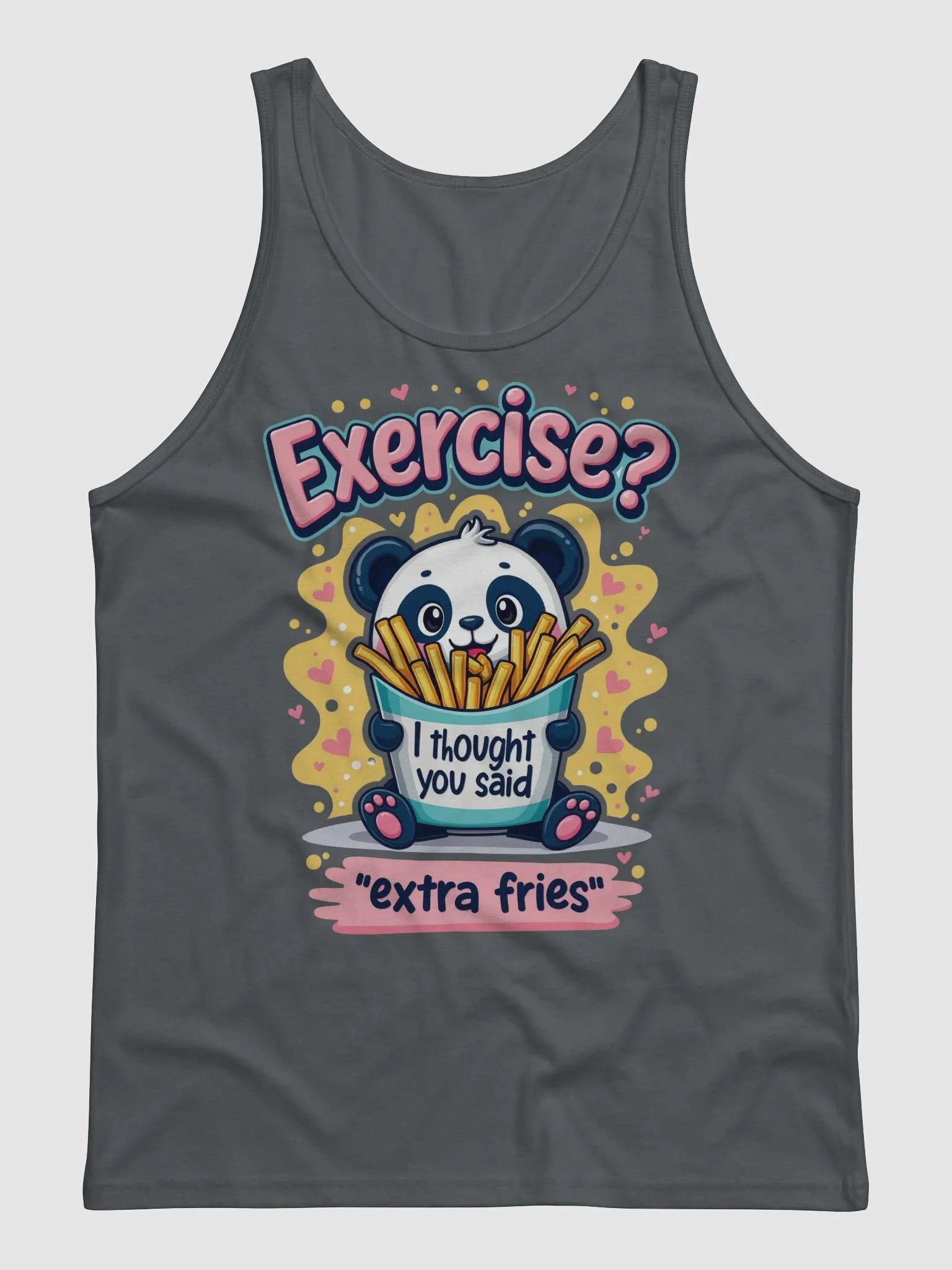 Extra Fries Panda Tank Top product image (2)