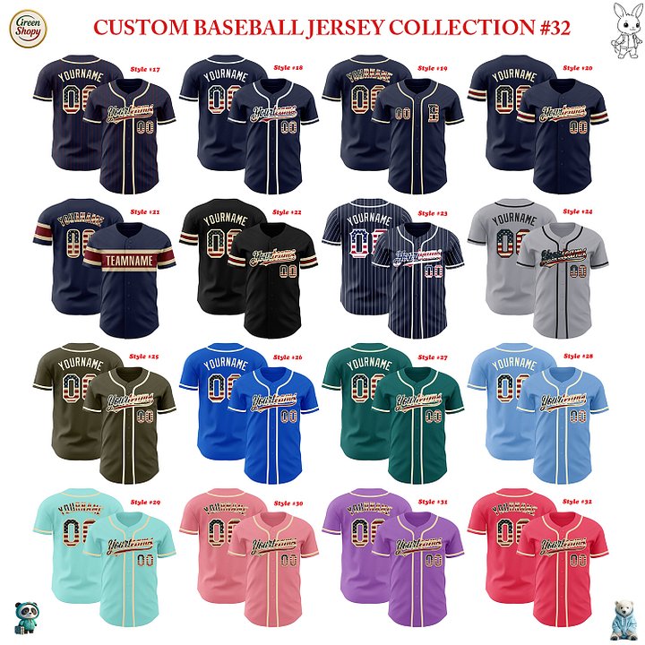 Authentic Baseball Jersey, Custom Baseball Jersey, Personalized Sport Jersey, Colorful, Flowers, Number, Special Logo Custom product image (2)