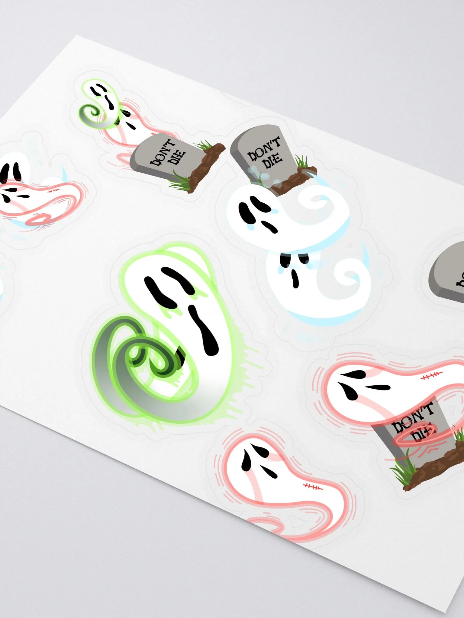 Spooky Ghosts Kiss Cut Sticker Sheet product image (2)