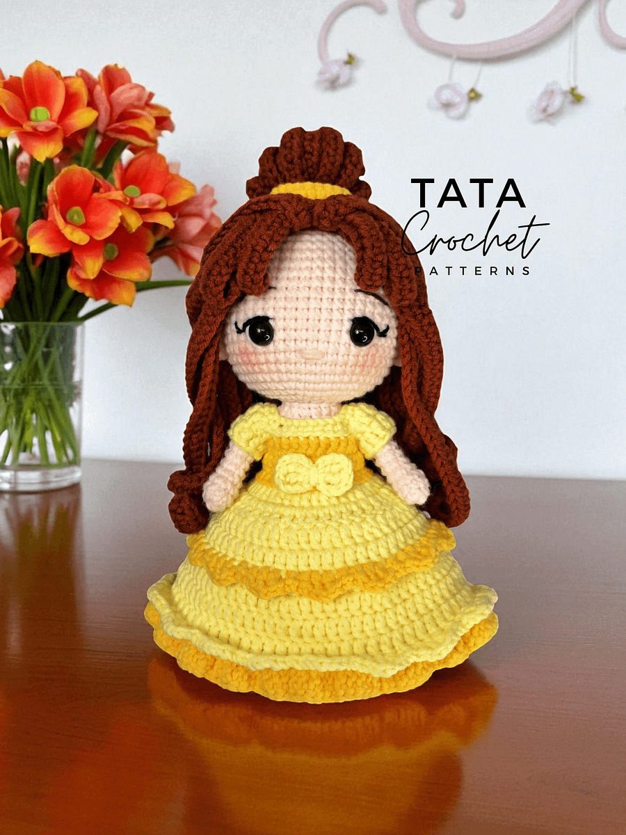 PDF -♡- Doll Dress Up & Transformation -♡- Belle Princess Amigurumi Crochet Pattern product image (3)