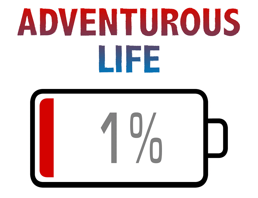 Adventurous Life with Battery at 1% T-Shirt product image (2)