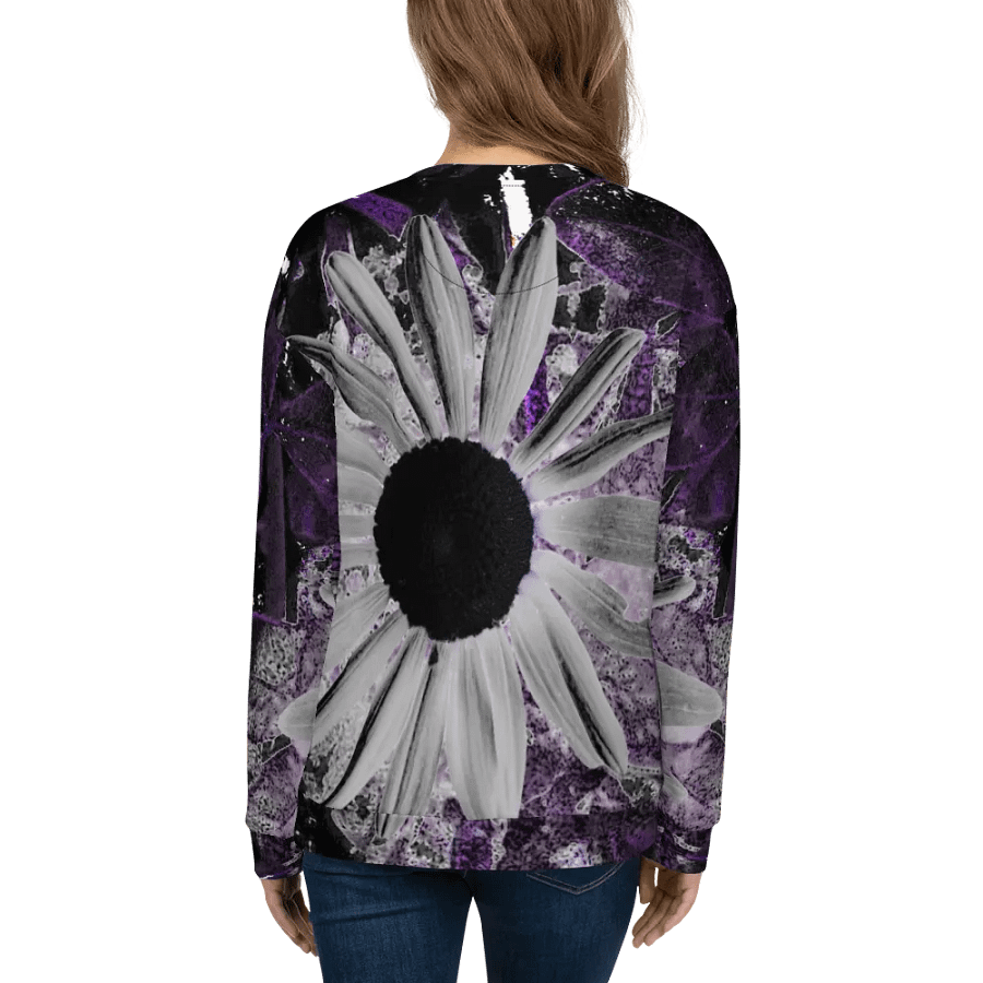 Abstract Dark Daisy Flower Unisex Sweatshirt product image (10)