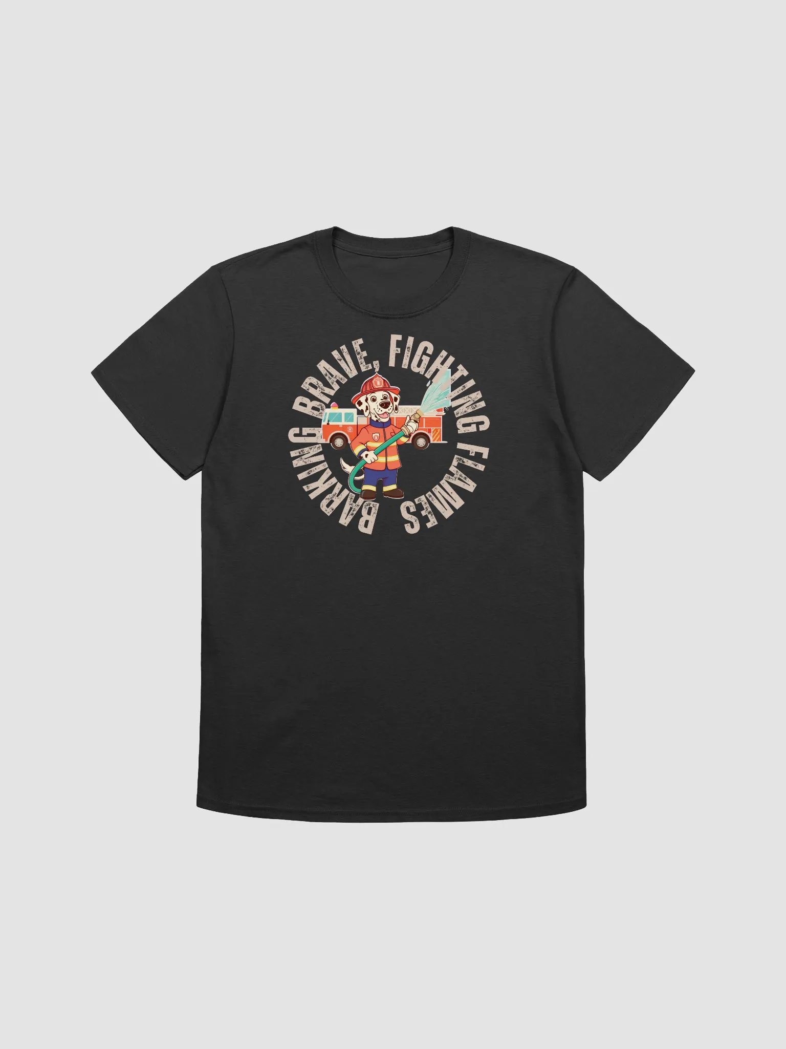 Barking Brave fighting flames unisex shirt product image (3)