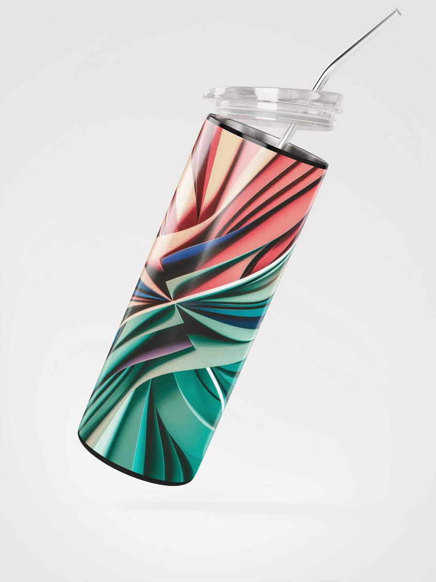Graphic Grove 10oz Vacuum-Insulated Stainless Steel Tumbler with Vibrant Abstract Design product image (2)