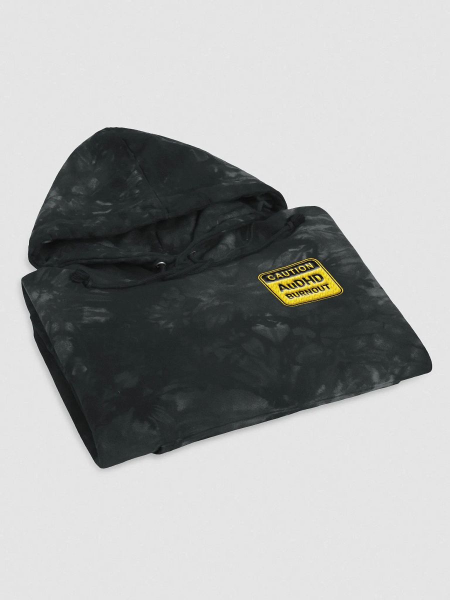 CAUTION: AuDHD BURNOUT Tie-Dye Hoodie product image (7)