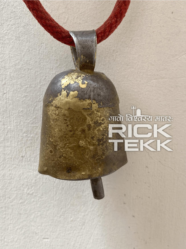 Antique Gomata GoodLuck Ghanti Bell worn by Gomata. product image (2)