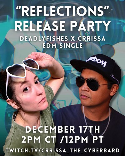 I’m streaming with @deadlyfishes on December 17th at 2pm CT / 12pm PT for our “Reflections” release party stream!

We’ll be h...