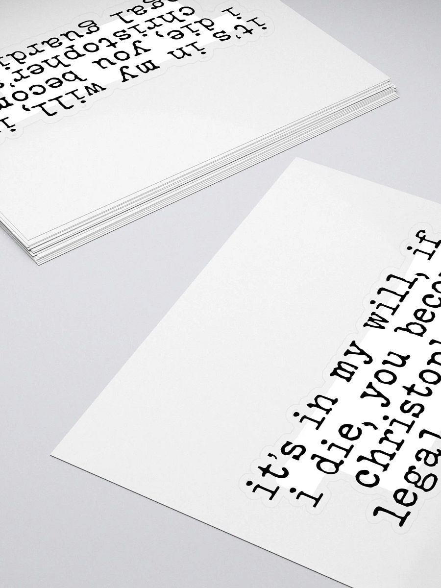 Legal Guardian Buddie Quote Sticker product image (4)