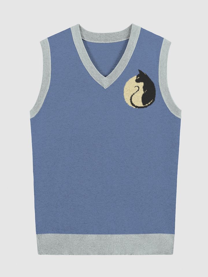 KawaiKitten Watching Over Full-moon V-Neck Vest product image (1)