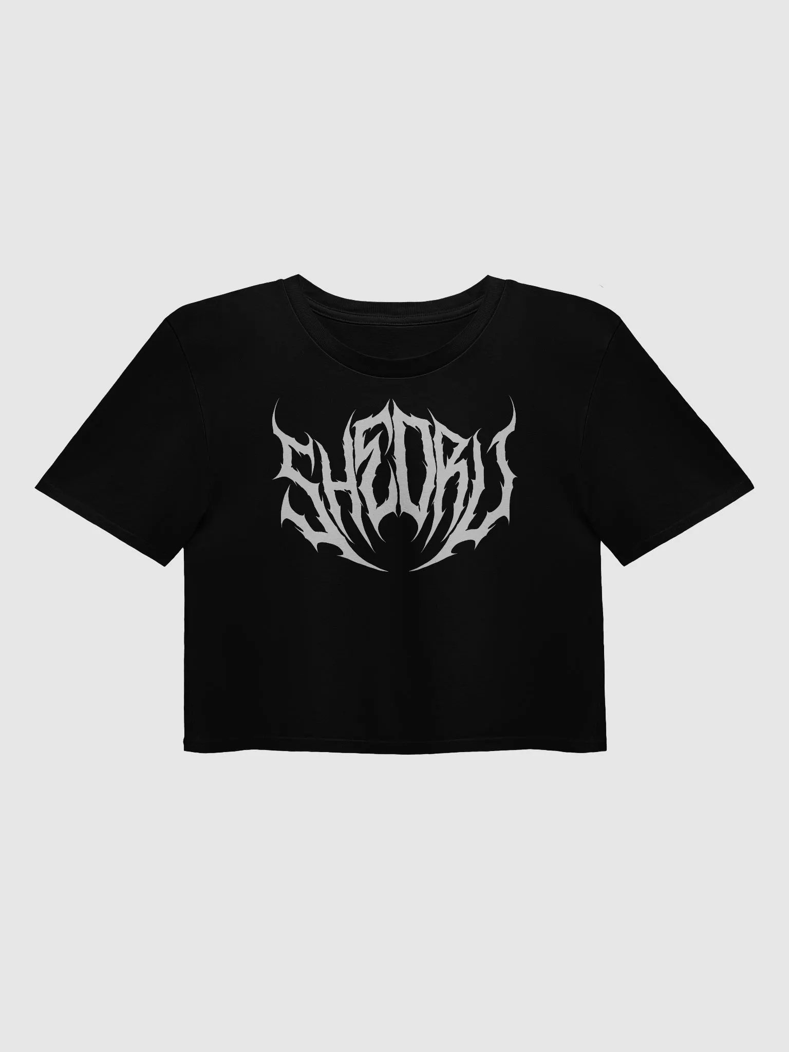 Death Metal Women's Crop Tee - Black product image (3)