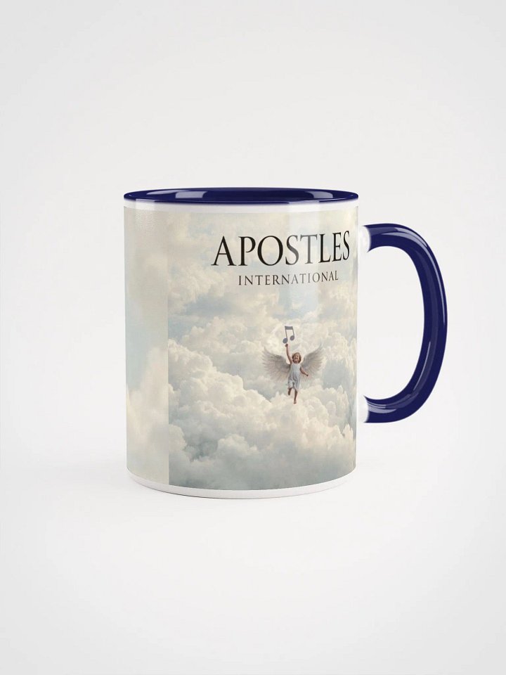 Apostles International Angel Logo cup blue mug product image (1)