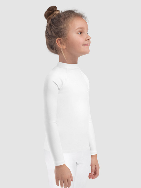 Photo showing All-Over Print Kids Rash Guard