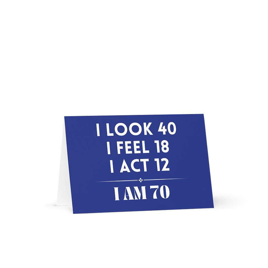 70th Birthday Card product image (2)