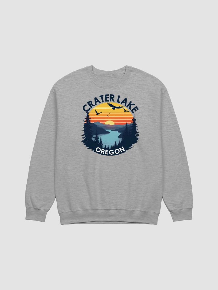 Crater Lake Oregon Sunset Serenity Crewneck Sweatshirt product image (1)