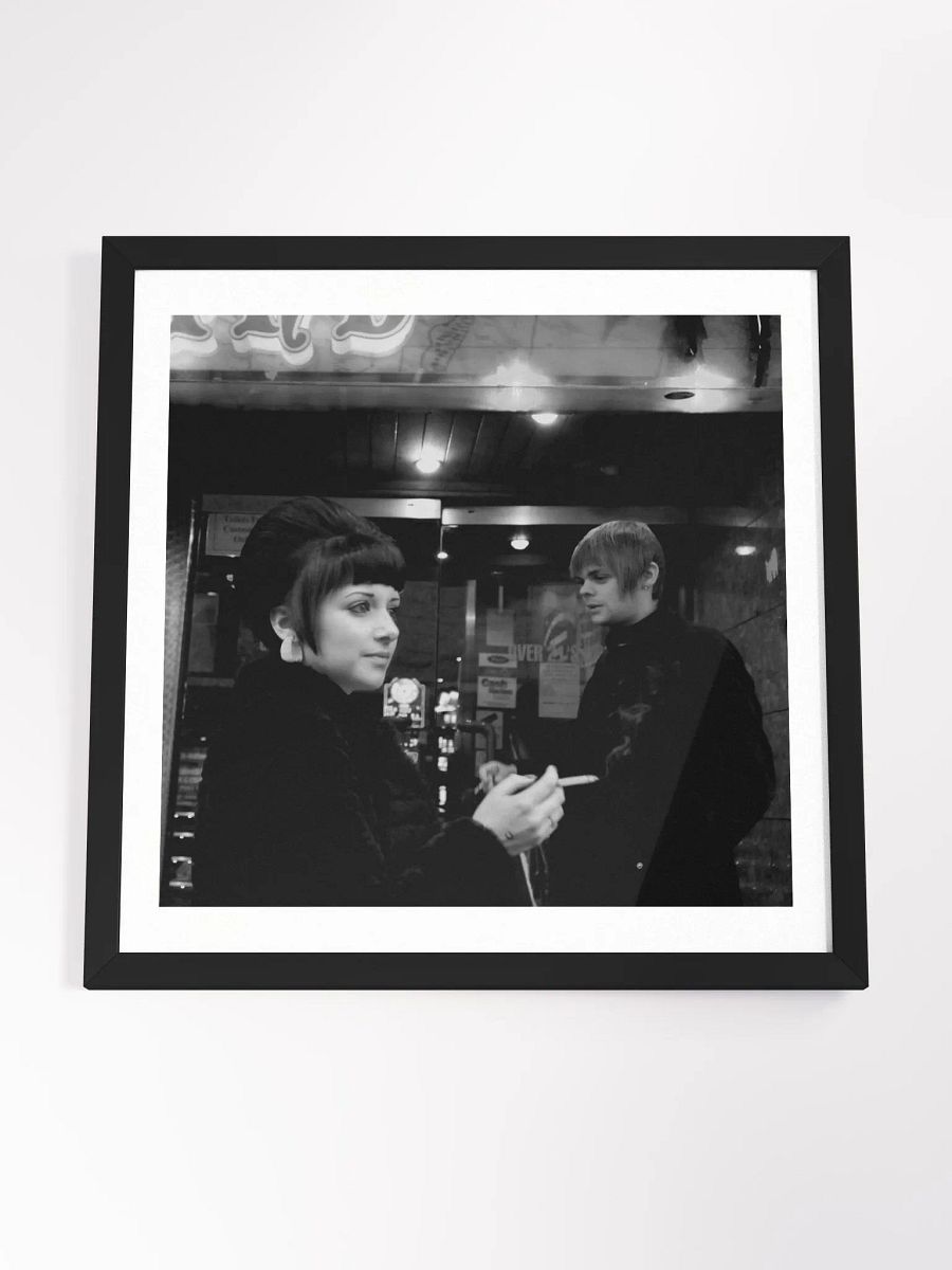 Framed Square Print Mod Couple - ON SALE product image (4)