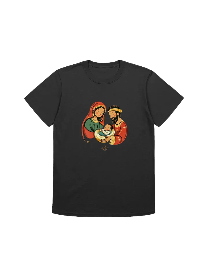 Mary, Joseph and Baby Jesus Nativity Scene Unisex Christmas T-Shirt product image (3)