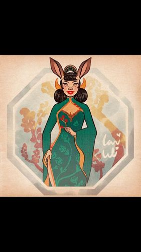 Last illustration of 2023 year of the rabbit #art #illustration #digitalart #procreate #congoleseartist #2023 #yearoftherabbi...