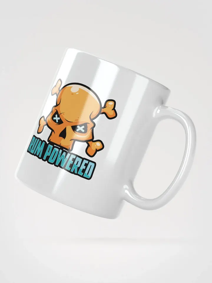 Rum Powered Pirate Coffee Mug | Funny Skull & Crossbones Design product image (2)