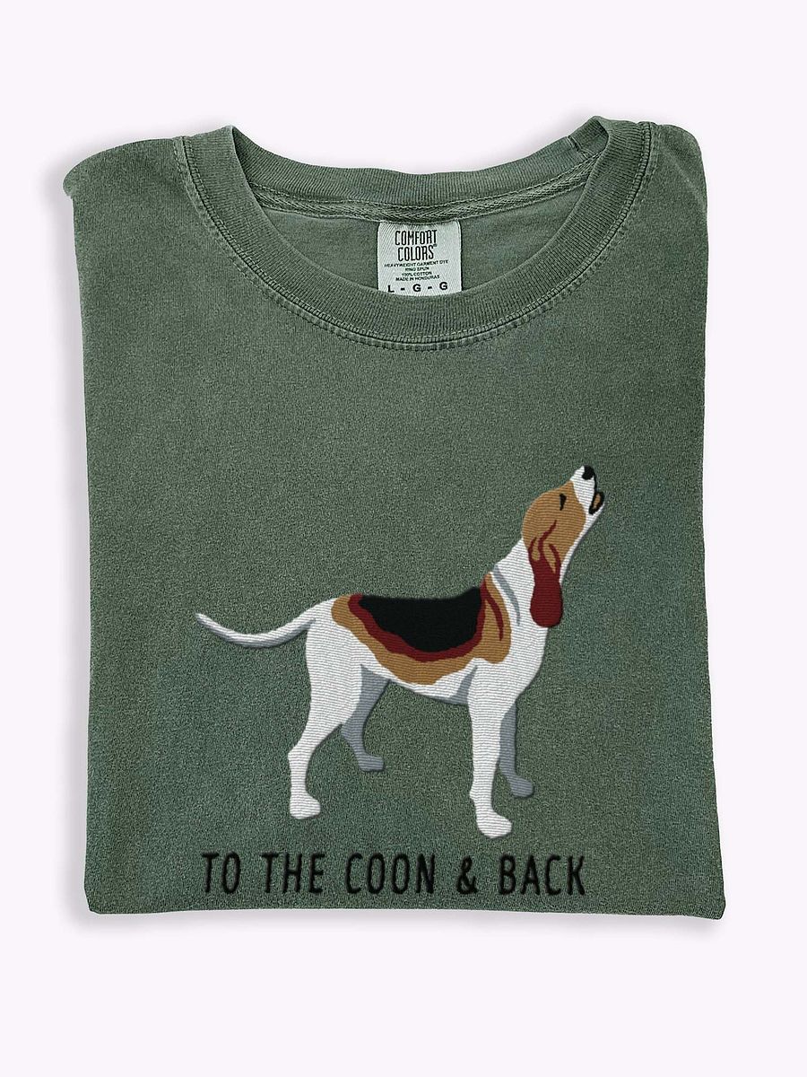 To the Coon and Back T-Shirt(Embroidered) of a Treeing Walker Coonhound product image (1)