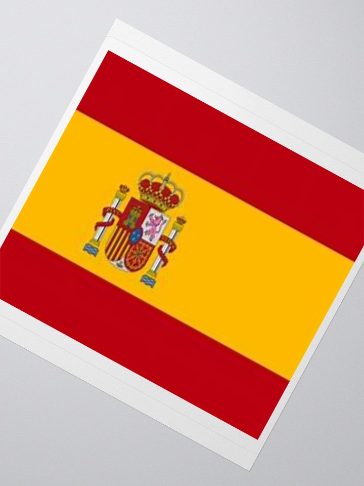 Exclusive Spain Flag Kiss-Cut Stickers - High-Quality Vinyl, Multiple Sizes product image (6)