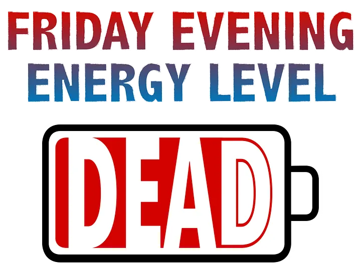 Friday Evening Energy Level - Dead T-Shirt product image (2)