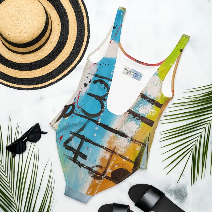 original painting by b.reters printed on swimsuit, modern design product image (6)