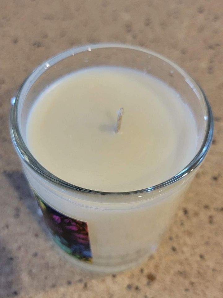 BadgerMakes Tie-Dye Flower Soy Wax Candle - Unscented product image (2)