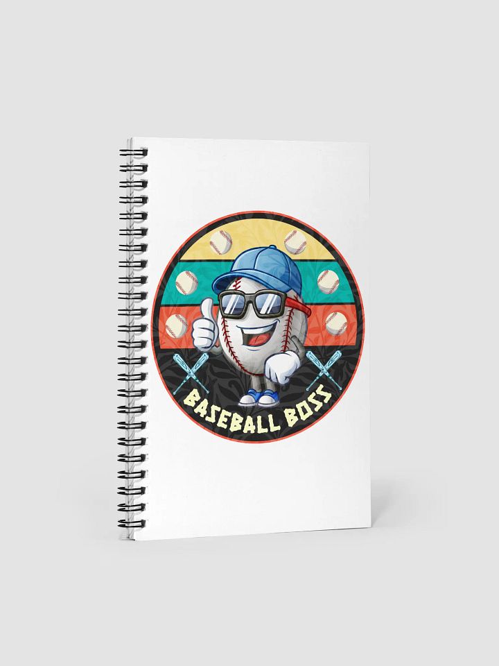 Baseball Boss Thumbs-Up Spiral Notebook product image (1)