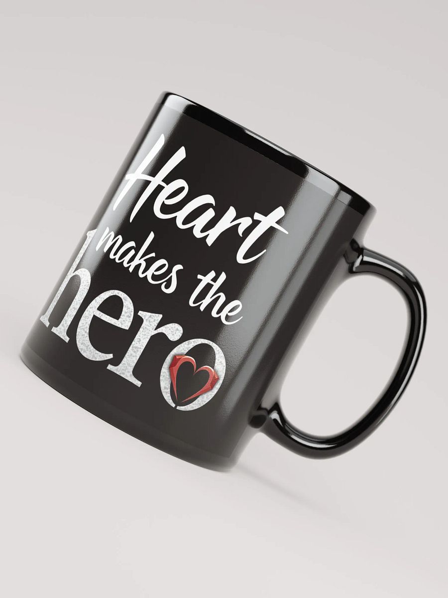 Heart Makes the Hero  Inspirational Mug – Empower Your Inner Wonder Woman Like Gal Gadot! product image (4)