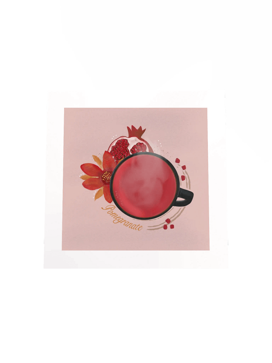 Pomegranate Herbal Tea Matte Poster - Pink product image (4)