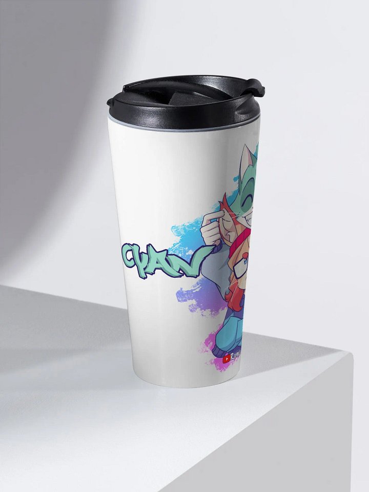 Cyan Teasing Alice's Ears Stainless Steel Travel Mug product image (2)