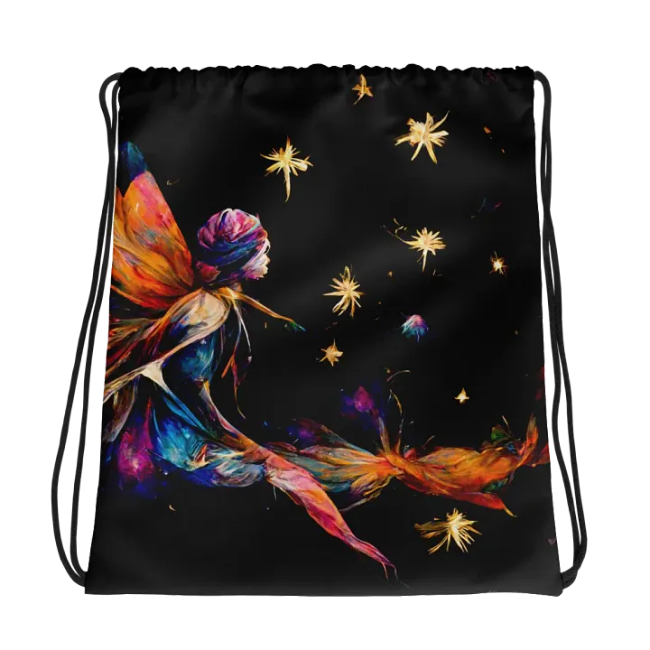 Enchanted Wings Drawstring Backpack product image (1)