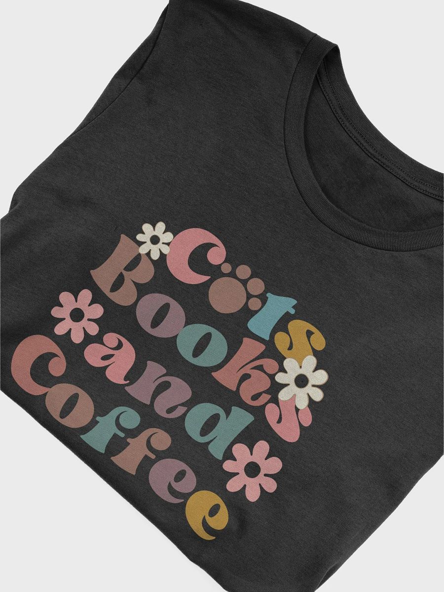 Cats, Books and Coffee T-Shirt product image (5)