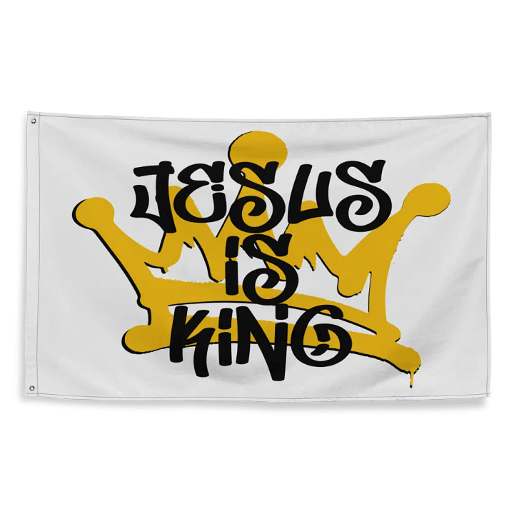 JESUS IS KING Flag product image (2)