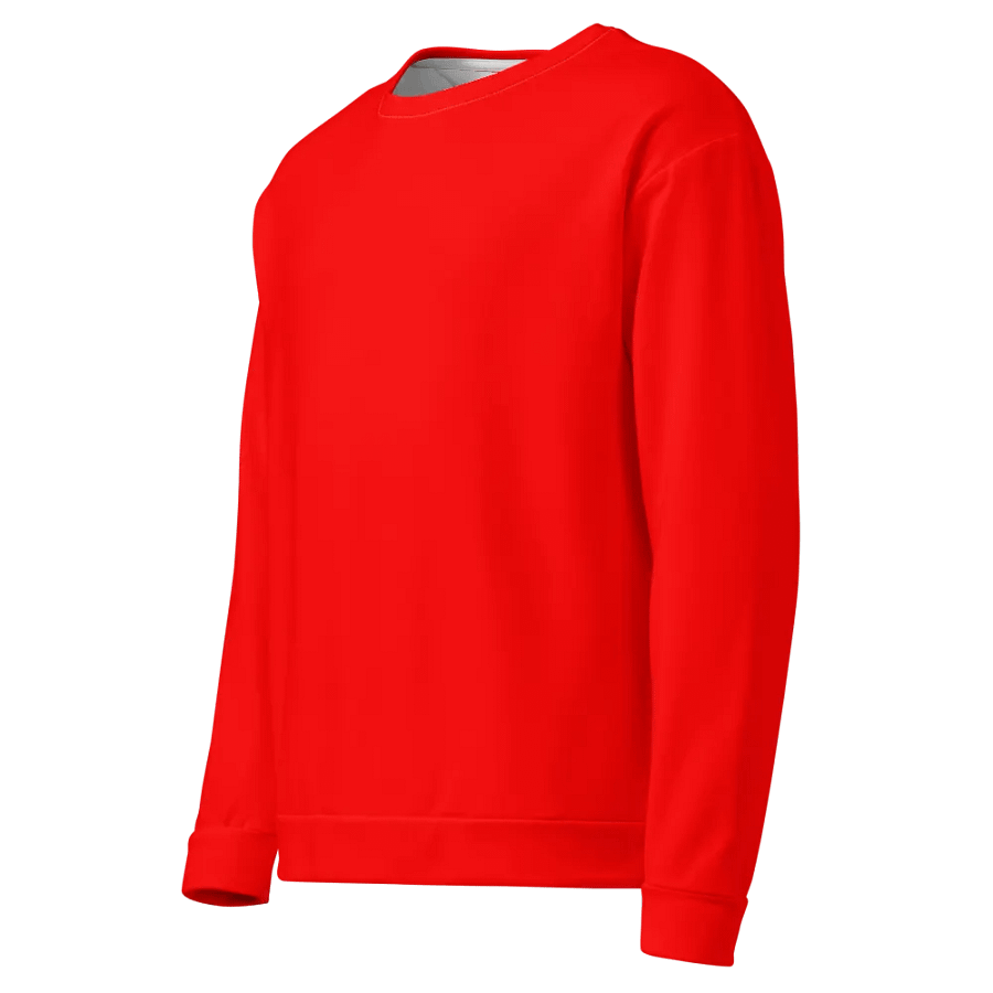 Plain Color Red Sweatshirt product image (3)