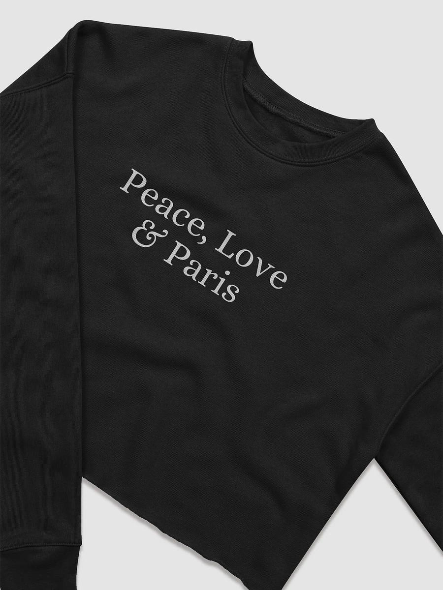 Peace, Love and Paris Cozy Chic Crop Sweatshirt product image (9)