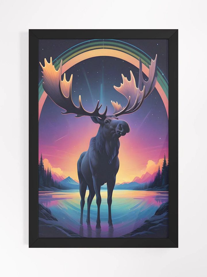 Moose Sunset Framed Poster product image (2)