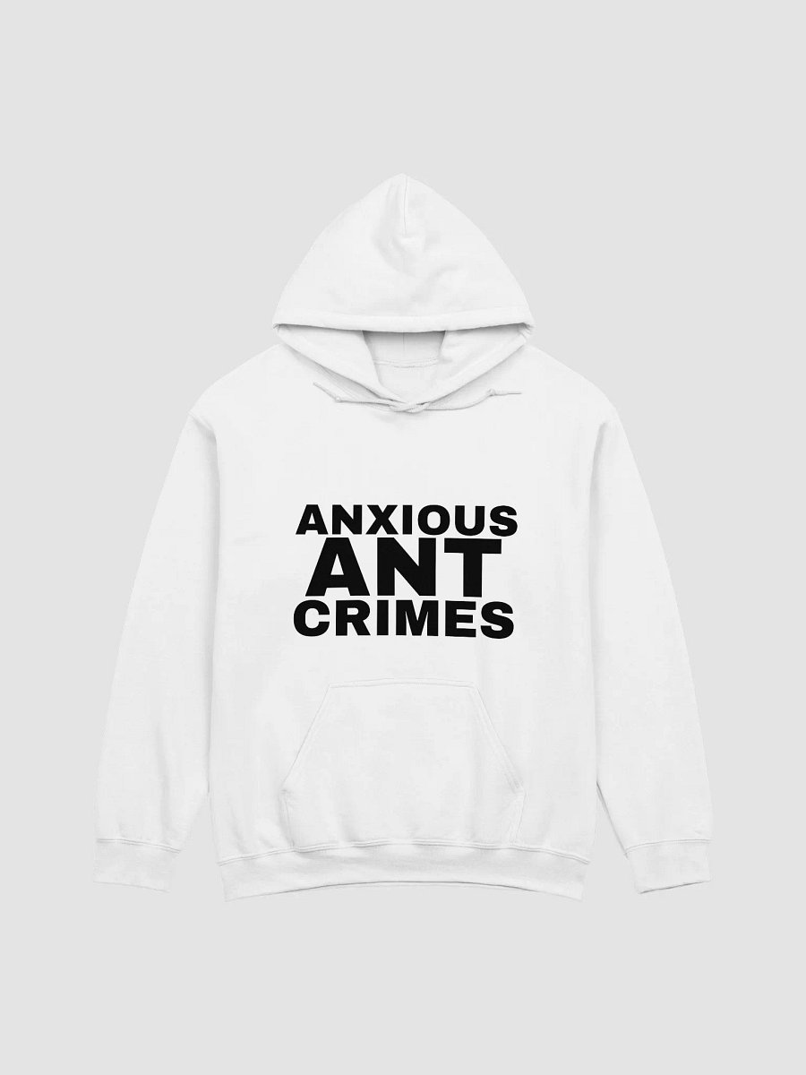 Anxious Ant Crimes Black Text Hoodie product image (3)