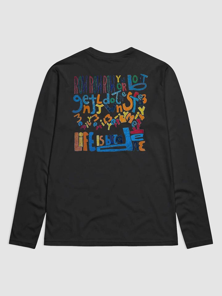 Row Row Row Your Boat Premium Fitted Long Sleeve Crew (back) product image (3)