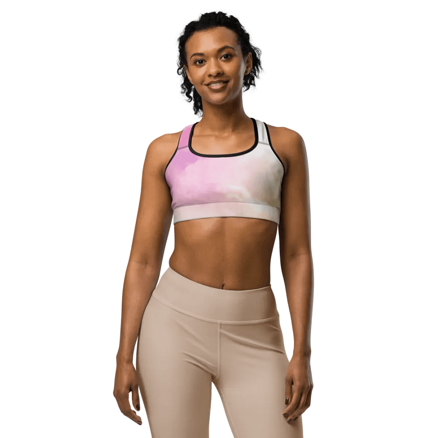 Blur cloud rainbow Design Sports Bra - V4 product image (8)