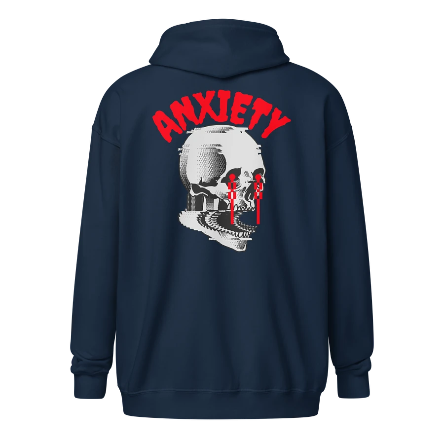 (2 sided) Anxiety zip hoodie product image (8)