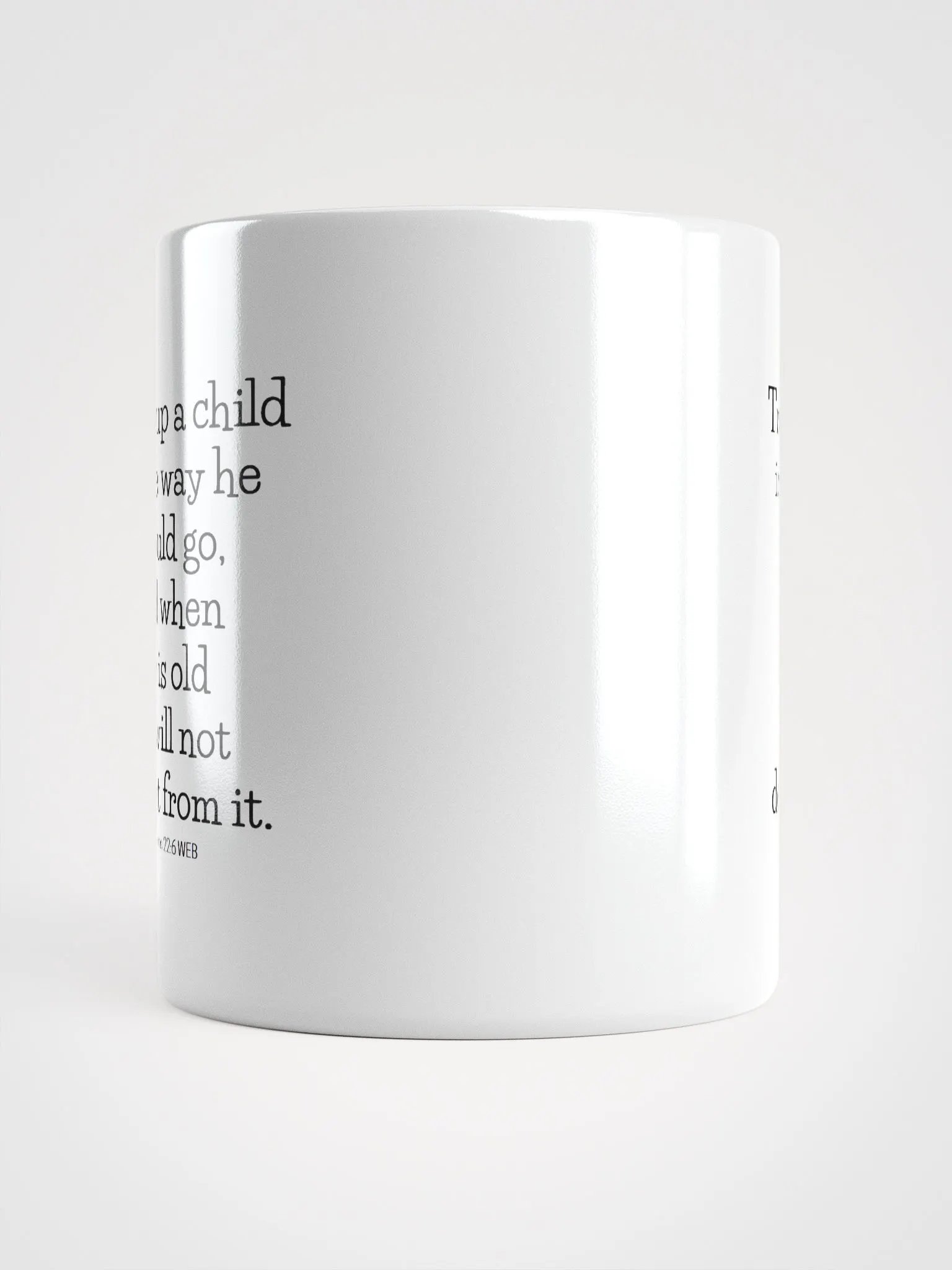 Train Up A Child In The Way He Should Go Proverbs 22:6 White Glossy Mug 11/15/20oz product image (5)