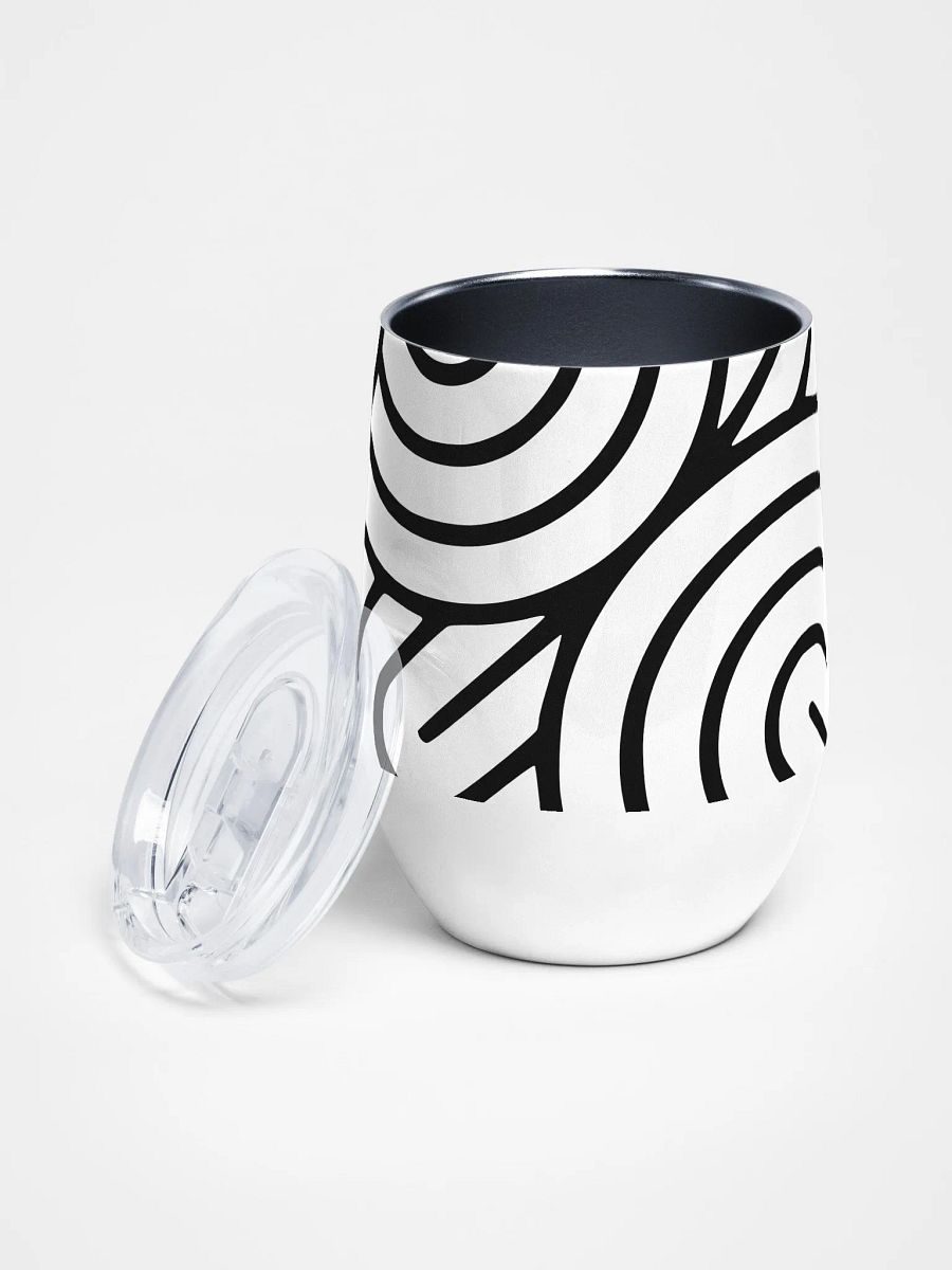 Monochrome Maze Wine 12oz Tumbler product image (4)