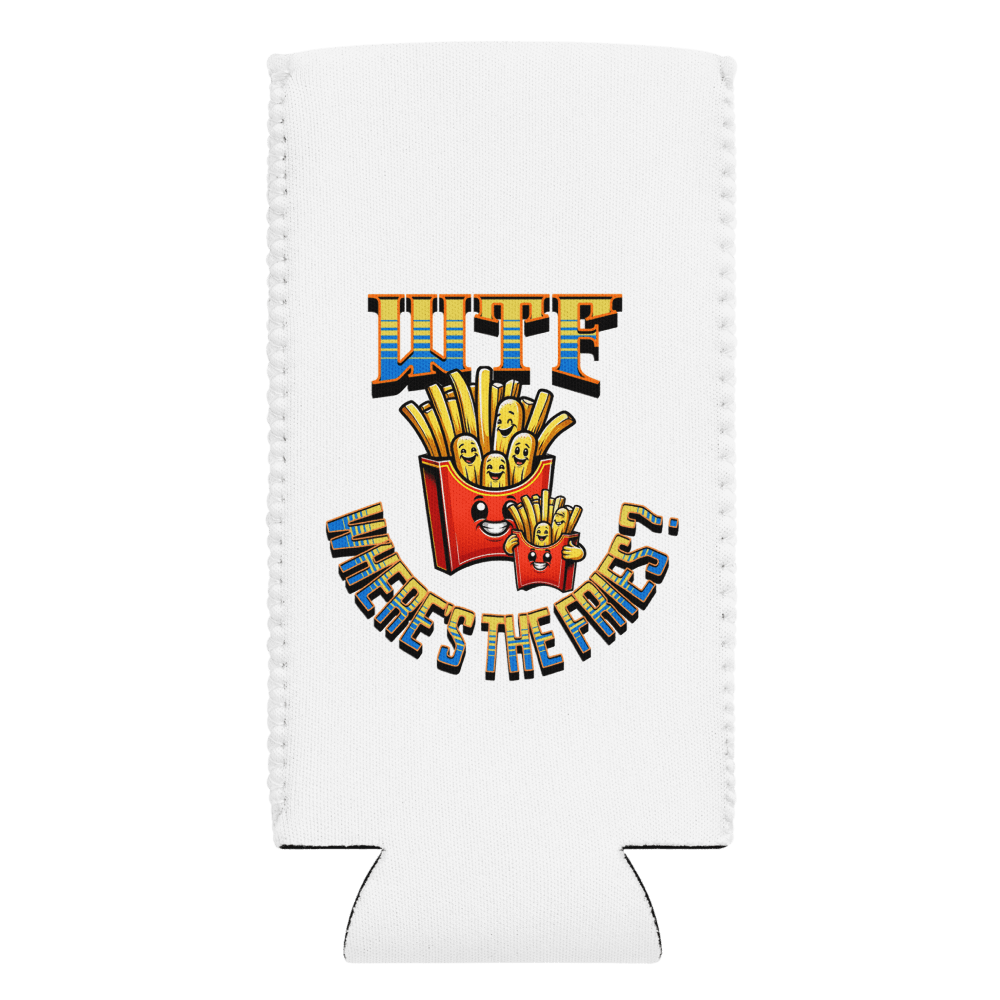 WTF Wheres The Fries Can Cooler product image (1)
